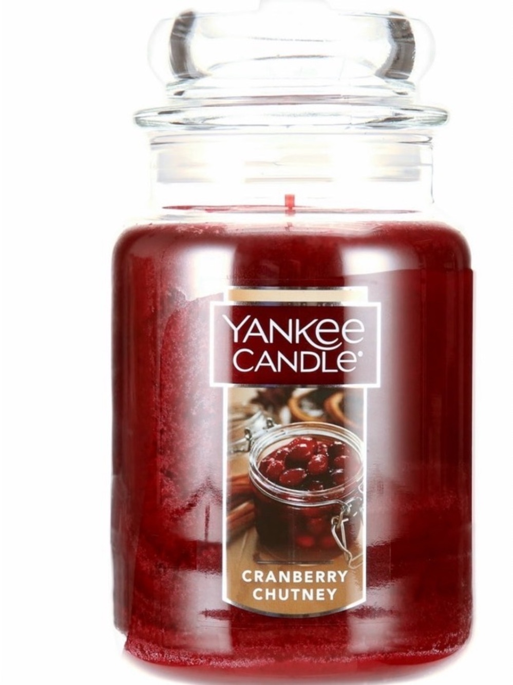 Yankee Candle Cranberry Chutney original Large Jar 22 oz  NWT DISCONTINUED SCENT